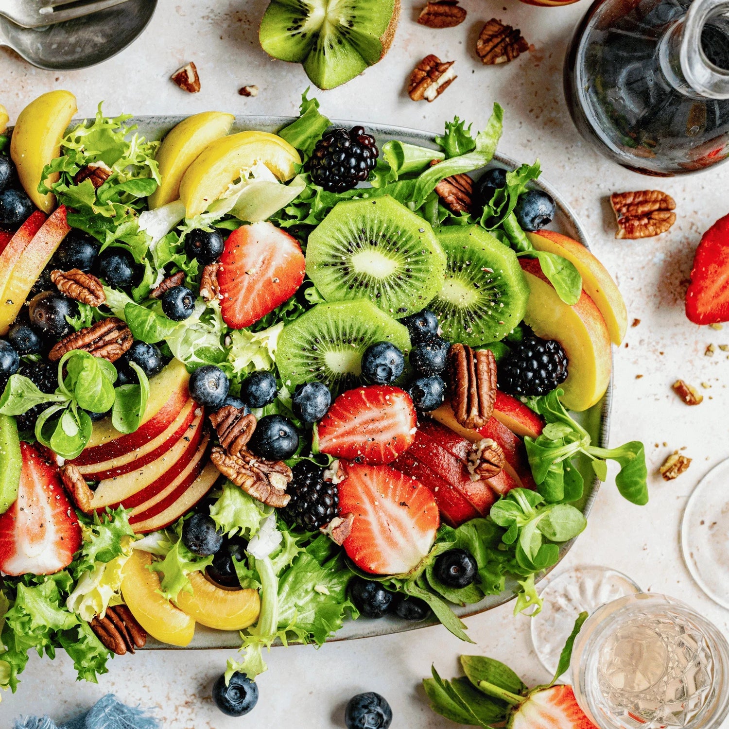 Vibrant Fruit Hemp Salad Recipe (With Ginger-Hemp Dressing)