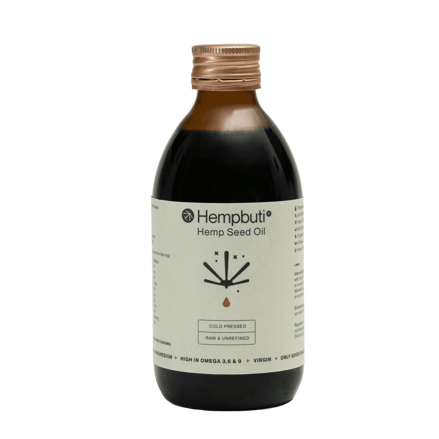 Virgin Cold Pressed Hemp Seed Oil - Hempbuti