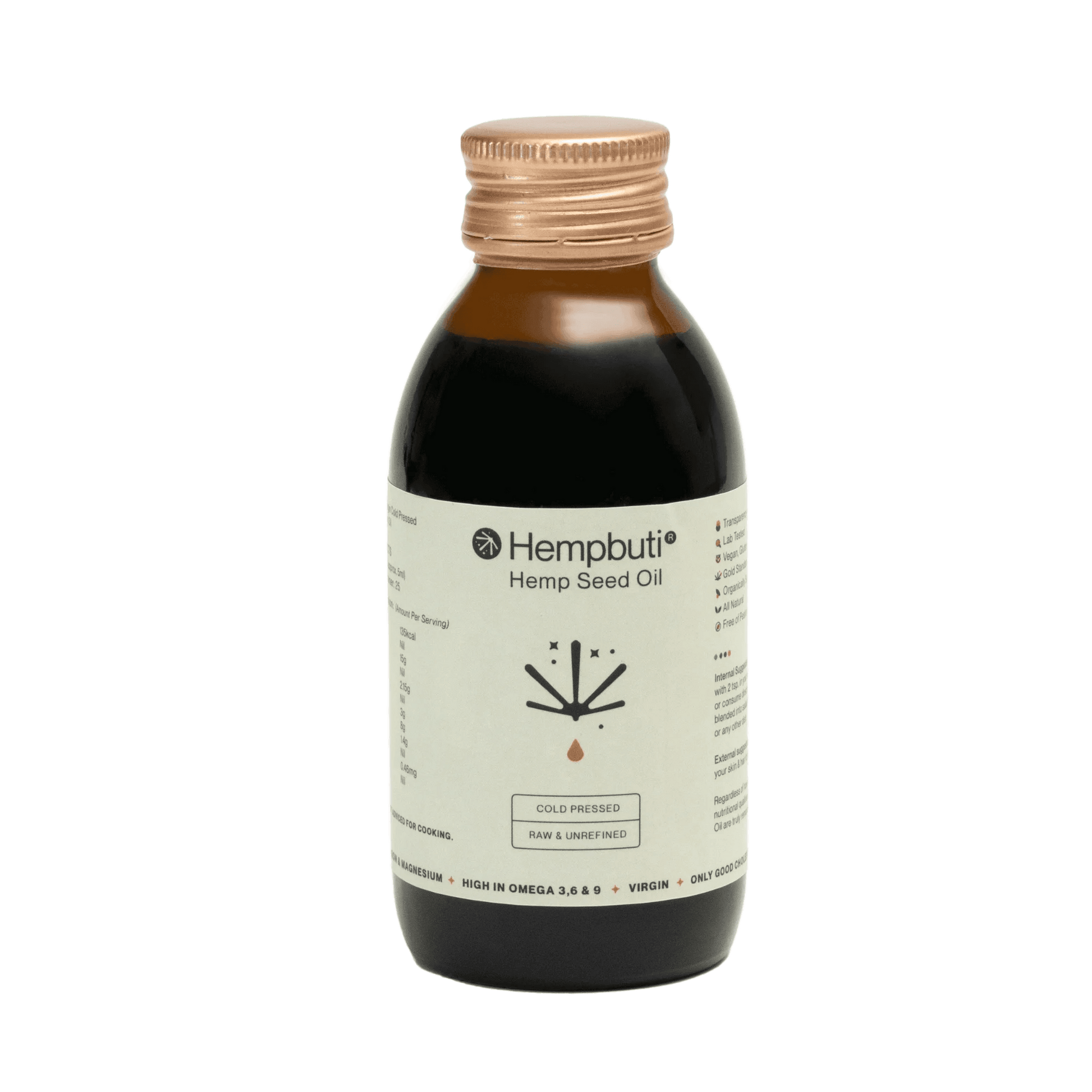 Virgin Cold Pressed Hemp Seed Oil - Hempbuti